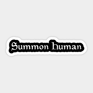 Magic the Gathering Summon Human Sticker